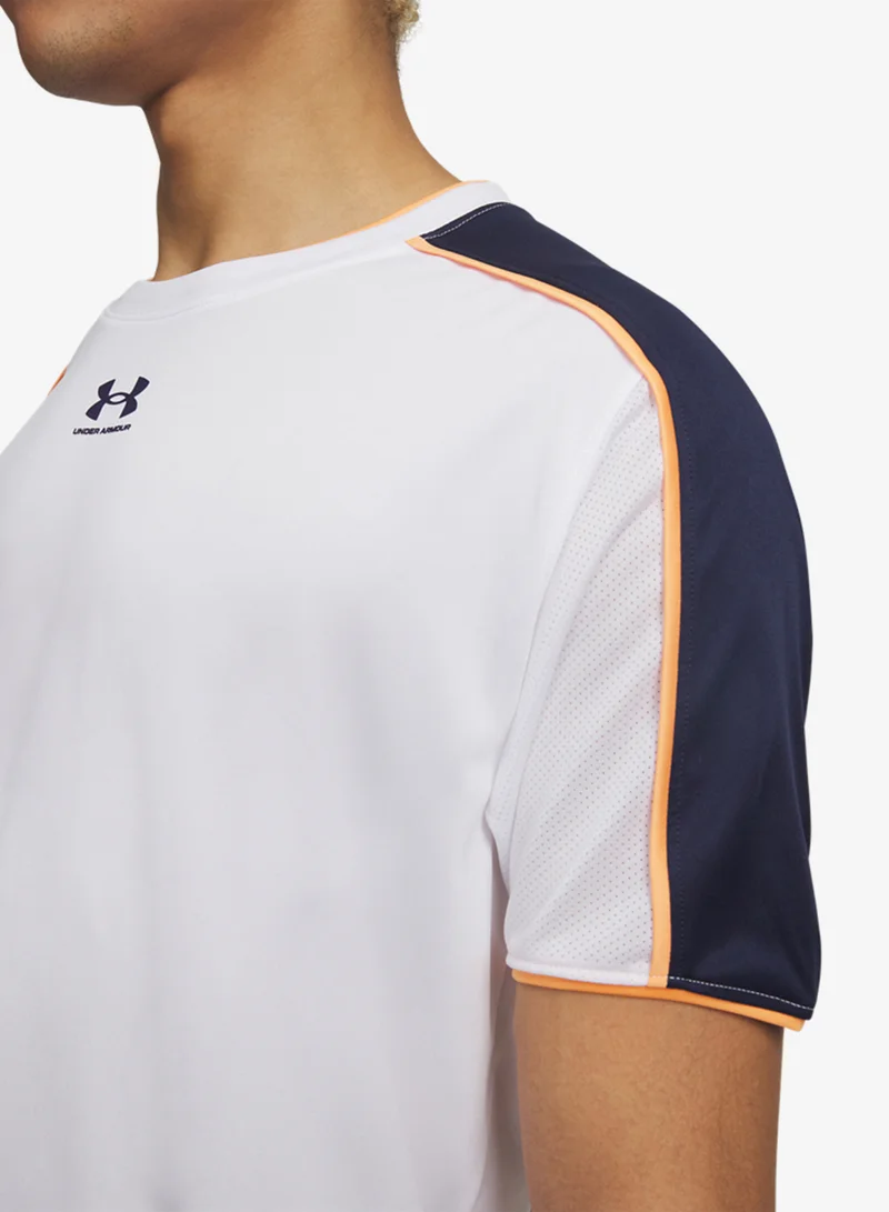 Under Armour White /  / Midnight Navy Challenger Training T-Shirt for Men | Best Price UAE