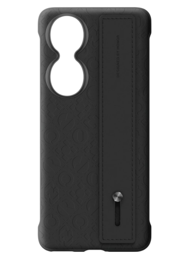 Honor 90 PU-HandStrap Protective Case Black - Image 3