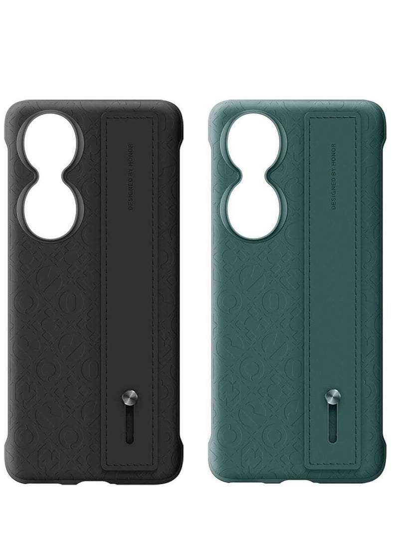 Honor 90 PU-HandStrap Protective Case Black - Image 4