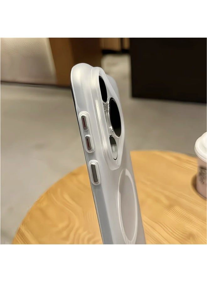 متوافق مع الغطاء الخلفي لهاتف Huawei Pura 90 Pro Max، لوح خلفي بلون ”ضباب جليدي غير لامع“، يدعم الشحن المغناطيسي، غطاء هاتف شبه شفاف، خفيف الوزن، رقيق، لا يترك بصمات الأصابع، مقاوم للأوساخ - Image 4