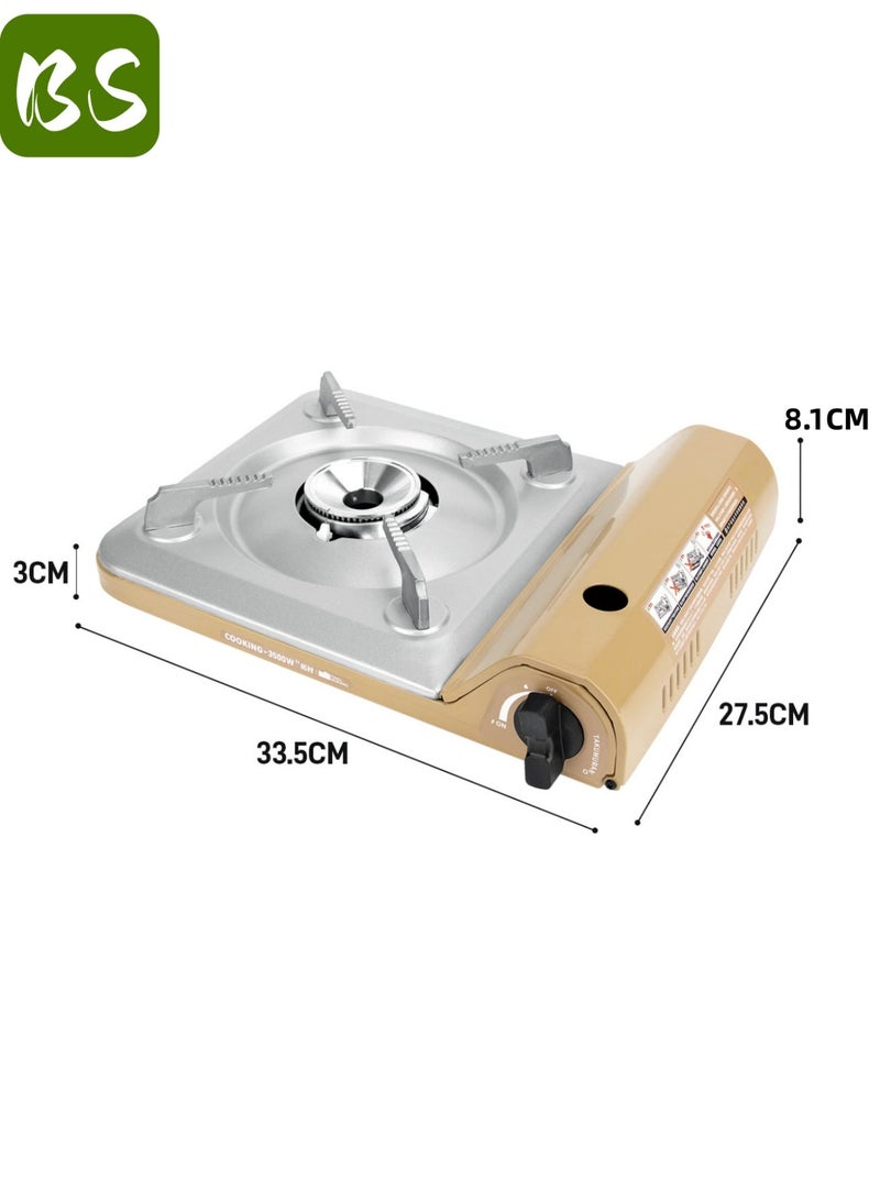 BS Ultra-thin portable gas stove (3500W) | Outdoor camping stove | Lightweight design | Easy to carry | Magnetic valve for quick installation | Energy-efficient combustion | Durable | Stable and non-slip alloy stand - Image 2