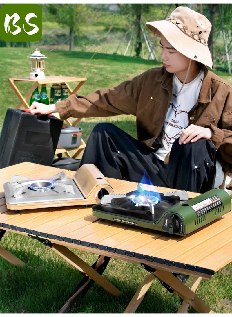 BS Ultra-thin portable gas stove (3500W) | Outdoor camping stove | Lightweight design | Easy to carry | Magnetic valve for quick installation | Energy-efficient combustion | Durable | Stable and non-slip alloy stand - Image 3