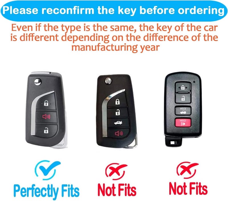 Tukellen Red TPU Key Fob Cover for Toyota - Image 2