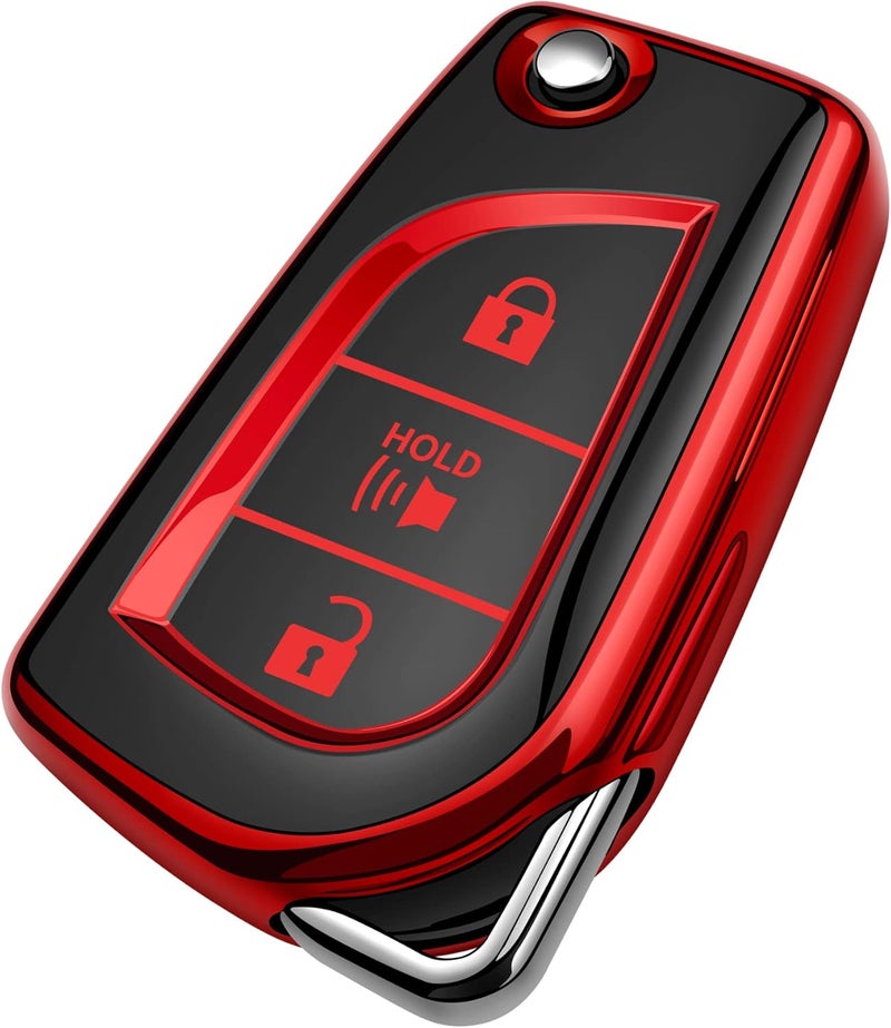 Tukellen Red TPU Key Fob Cover for Toyota - Image 1