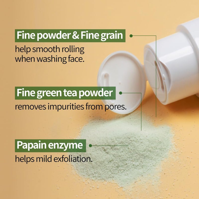 BEAUDIANI Green Tree Enzyme Powder Face Wash â€“ Gentle Exfoliating & Hydrating Skin Facial Cleanser - Image 3