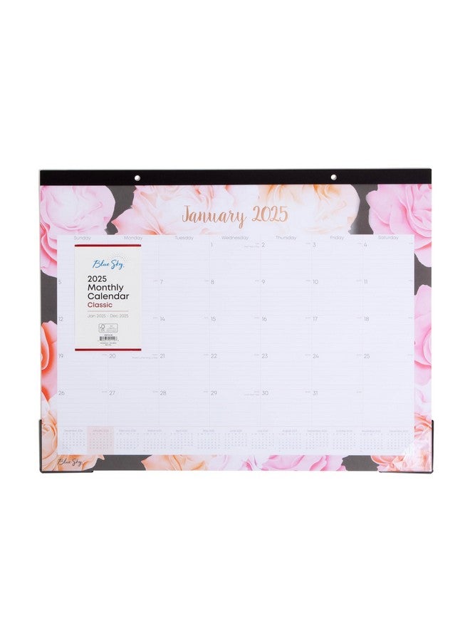 Blue Sky 2025 Monthly Desk Pad Calendar, January 2025 - December 2025, 22" X 17", Trim Tape Binding, Two-Hole Punched, Ruled Daily Blocks, For Office And Classroom, Joselyn (Joselyn- 2025, 22" X 17") - Image 1