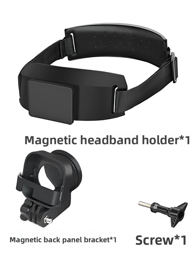 For Insta360 GO Ultra – Magnetic Head Mount, Hands-Free First-Person POV Camera Strap, Adjustable ±240° Angle, Comfortable Foam Padding - Image 4