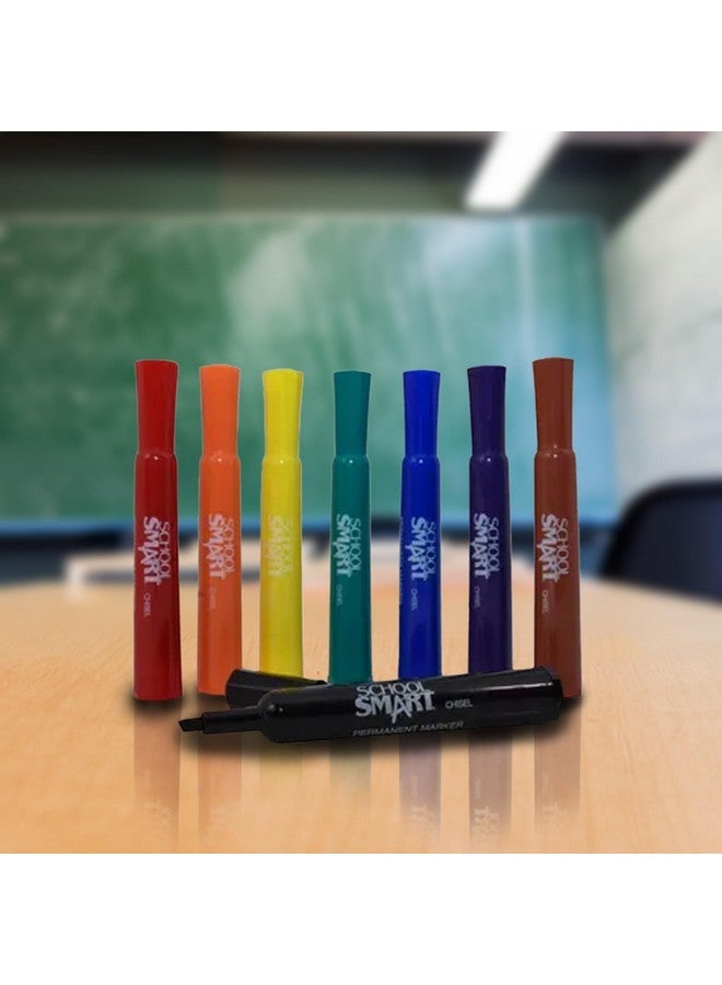 سكول سمارت مجموعة أقلام تحديد دائمة 1354254، بطرف مشطوف عريض، ألوان متنوعة (عبوة من 8 قطع)، 0.63 ارتفاع × 5.25 طول × 5 عرض - Image 5