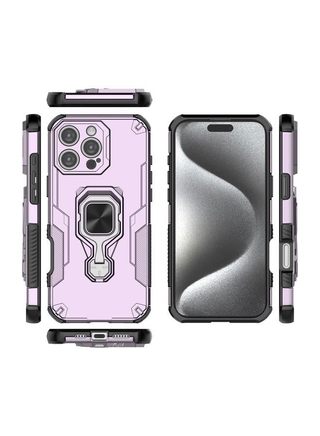 S-TOP Case For iPhone 16 Pro Max Metal Kickstand TPU Hybrid PC Phone Case - Image 3