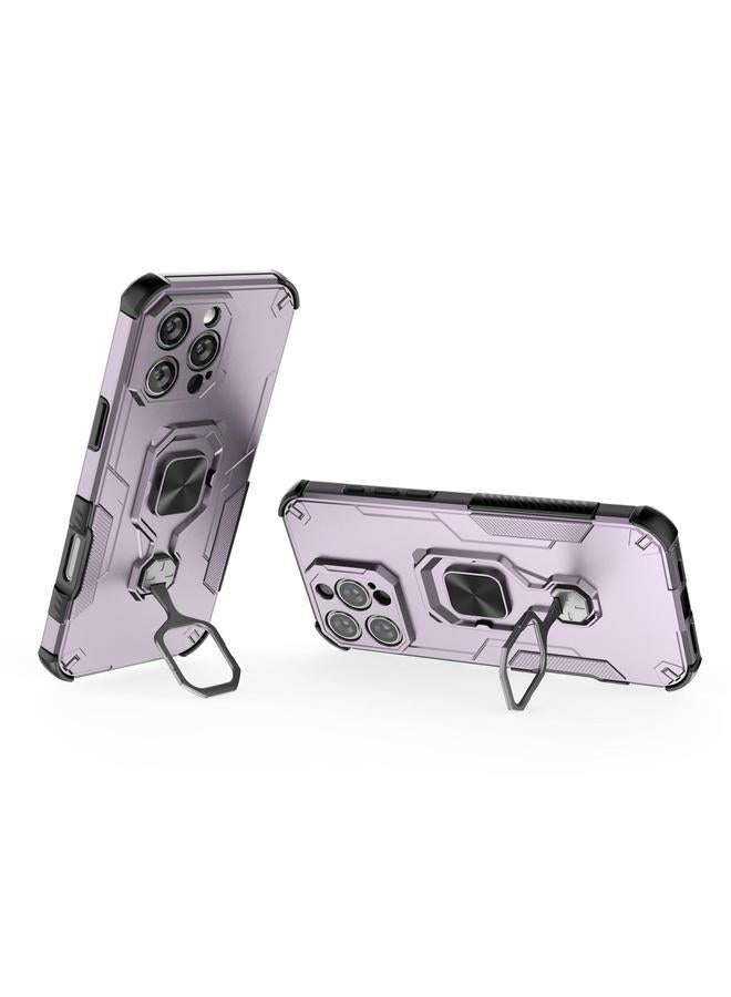 S-TOP Case For iPhone 16 Pro Max Metal Kickstand TPU Hybrid PC Phone Case - Image 4