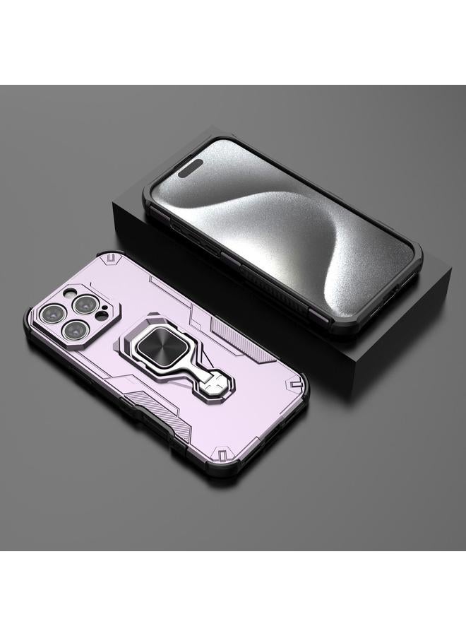 S-TOP Case For iPhone 16 Pro Max Metal Kickstand TPU Hybrid PC Phone Case - Image 2