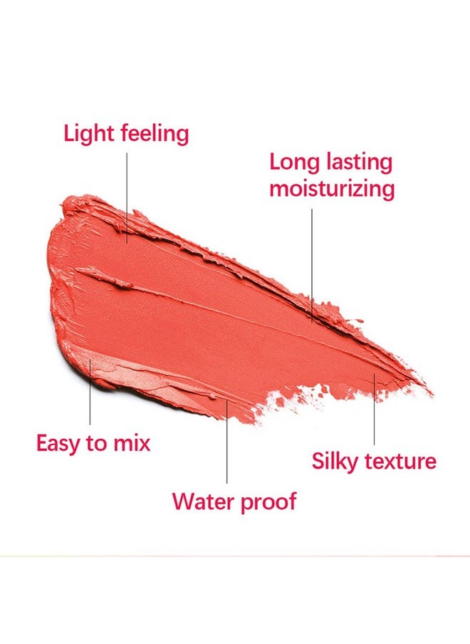 wenfeng Multi-Use Makeup Blush Stick,Cream Blush Stick,Solid Moisturizer Stick,Waterproof Natural Nude Makeup,Tinted Solid Moisturizer Stick for Eyes Lips Cheek (1#Shy Pink)  - Image 5