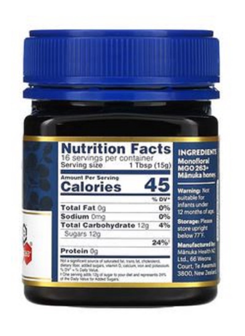Manuka health Raw Manuka Honey MGO 263+ 8.8 oz 250 g  - Image 2