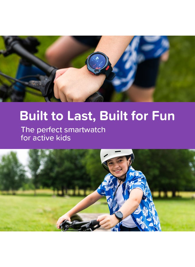 myFirst فون R2 | ساعة ذكية للأطفال، شاشة AMOLED بحجم 1.3"، مكالمات فيديو، رسائل، تتبع GPS في الوقت الحقيقي، زر SOS، تنبيهات السلامة، وضع المدرسة، تعمل في 85 دولة، للأعمار من 5-12 - وردي ماكاروني - Image 4