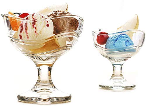 MD webline Glass Ice Cream Bowl 150 ML Set of 2 Glass Bowl Set - Image 4