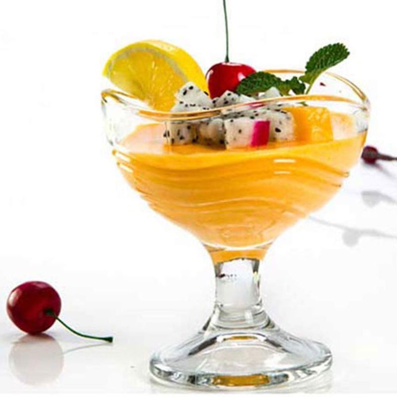 MD webline Glass Ice Cream Bowl 150 ML Set of 2 Glass Bowl Set - Image 3
