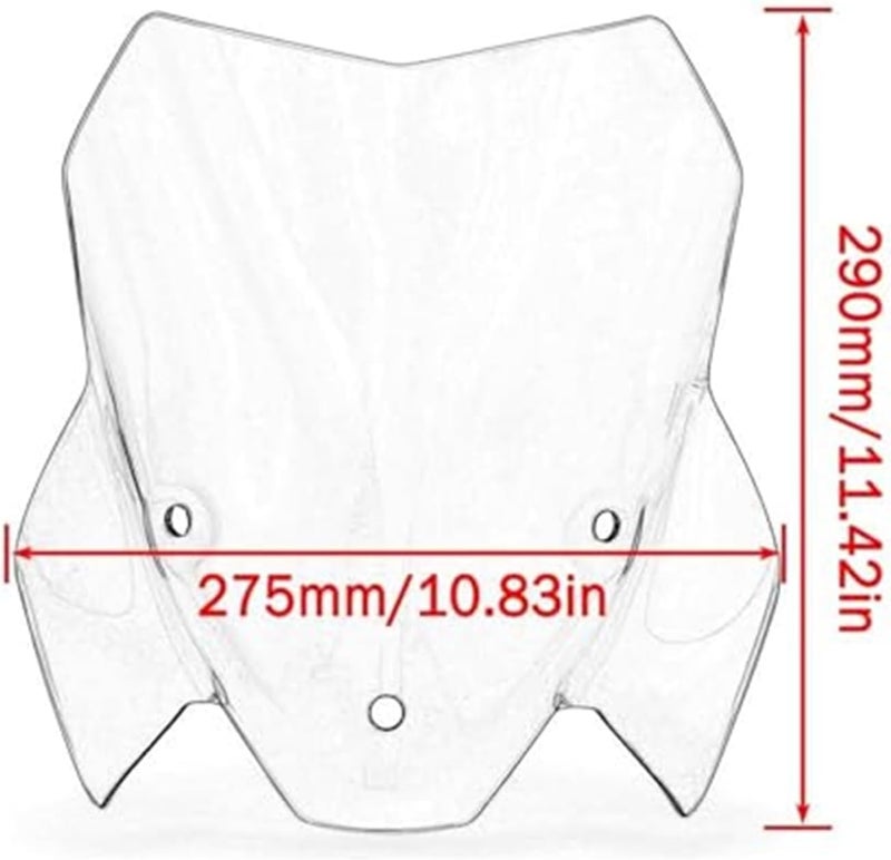 Wivplex Motorcycle Windshield for BMW S1000R 2021-2022 - Image 2