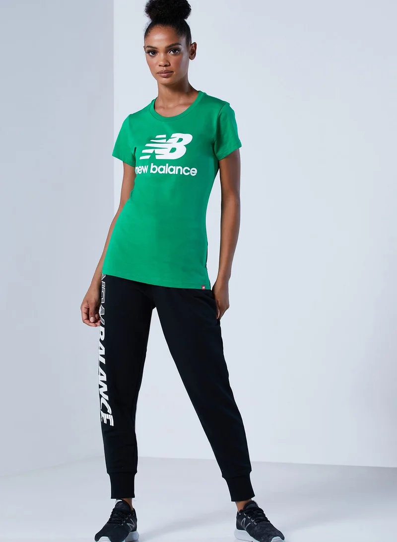New Balance Essential Stacked Logo T-Shirt