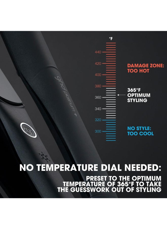 ghd - Platinum+ Styler 1" Flat Iron Hair Straightener, Professional Ceramic Hair Styling Tool For Stronger Hair, More Shine, And More Color Protection- Black - Image 1