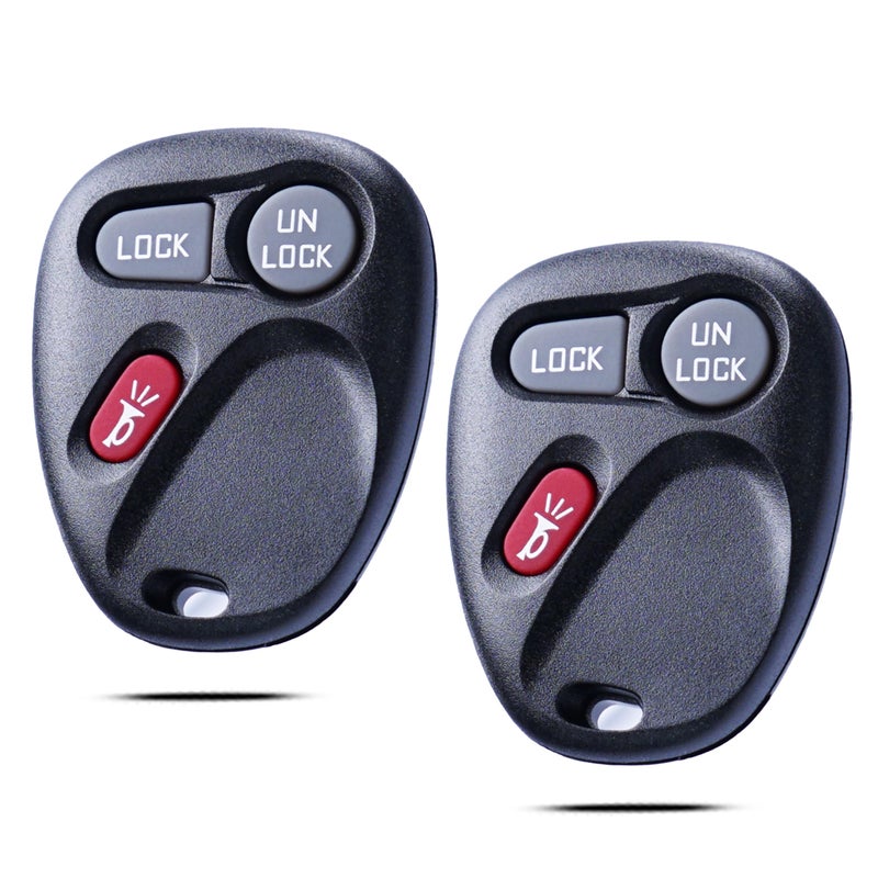 MechanMagic 2 Key Fob Replacement Fits for Chevy Tahoe Silverado Suburban 1500 S10 / GMC Sierra Yukon Jimmy 1999 2000 2001 2002 Keyless Entry Remote Control KOBUT1BT 15732803 315MHz 3-Btn - Image 1