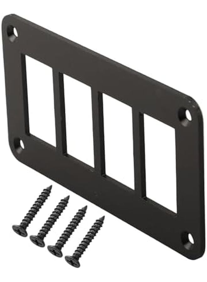 Black Aluminum Rocker Switch Panel Bracket Automotive 2 Way 5 Way Options - Image 1