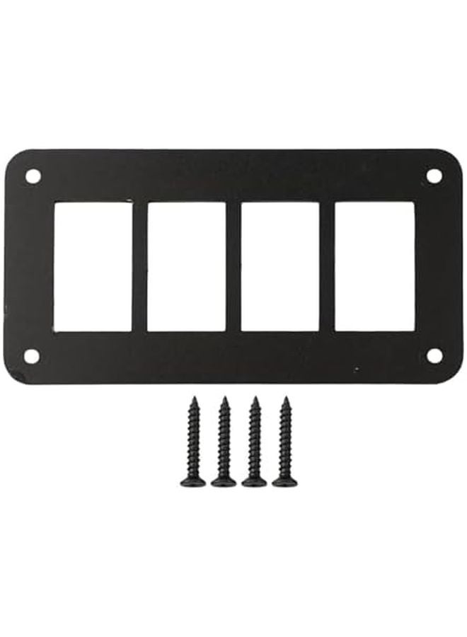 Black Aluminum Rocker Switch Panel Bracket Automotive 2 Way 5 Way Options - Image 3