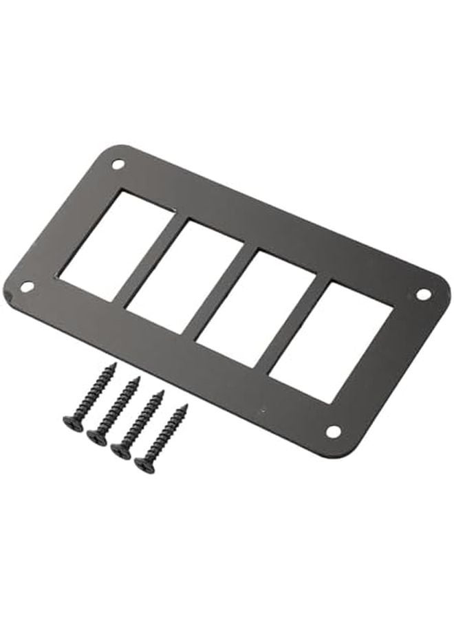 Black Aluminum Rocker Switch Panel Bracket Automotive 2 Way 5 Way Options - Image 4