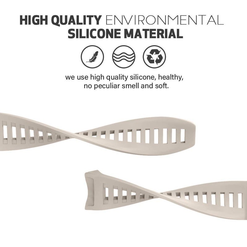 ANCOOL for Garmin Instinct Watch Bands,Soft Silicone Straps for Garmin Instinct Replacement Bands Compatible with Instinct 2/Instinct Solar/Esports/Tactical(Milk White) - Image 2