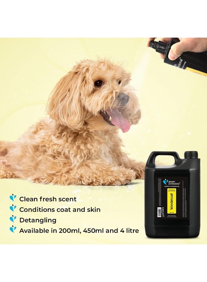 غروم بروفيشينال مزيل تشابك شعر الحيوانات الأليفة Wondercoat [الحجم - 200 مل، النكهة - رائحة منعشة] - Image 3