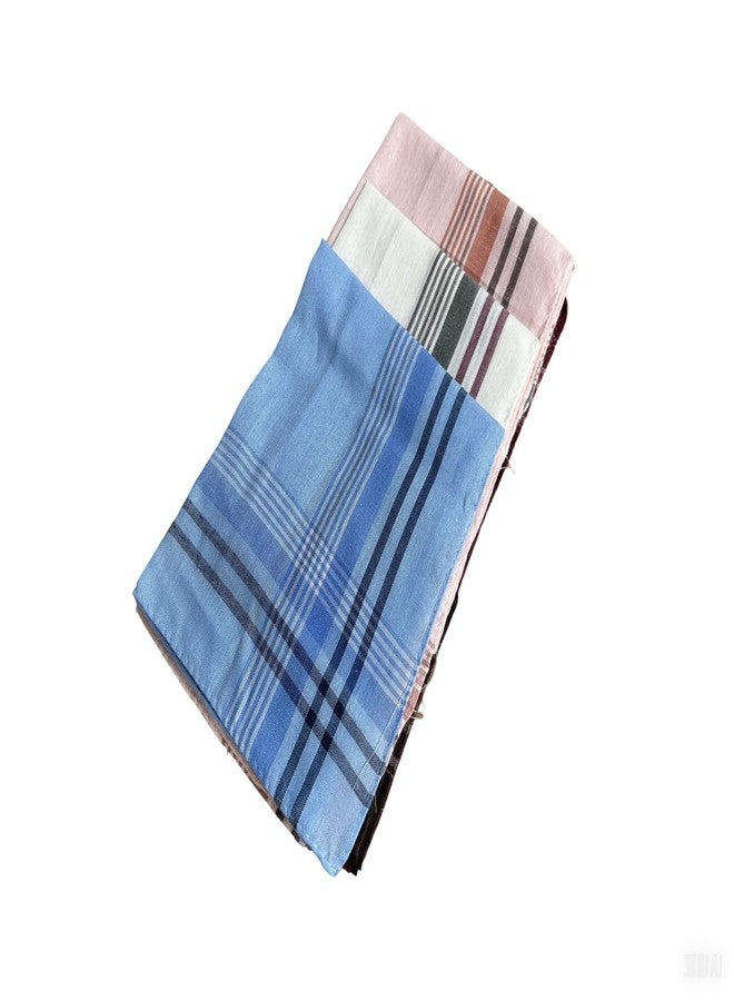 emlstyle Men's Handkerchiefs, Mens Handkerchiefs Cotton Pocket Square Hanks for Men,12 Pack Gents Hankies - Image 3