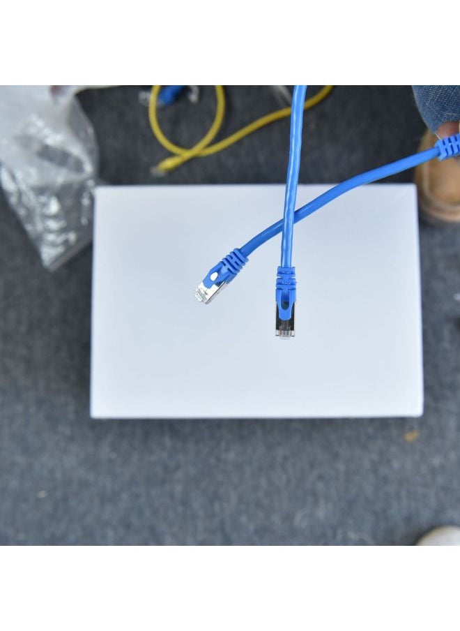 Generic CAT Category 6 High-speed Network Cable Category 6 Gigabit Finished Jumper Router Computer Plug-in Oxygen-free Copper Twisted Pair Wholesale-Color:six Types Of White-Line Length:15 M  - Image 4