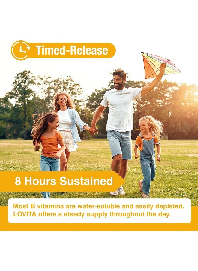 Lovita Vitamin B12 Timed Release 60 Tablets for Adults - Image 2