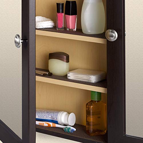 Ash  Roh Ash & Roh® - Anti Slip Drawer Mat for Shelf and Shelves, Strong and Durable Non-Adhesive Grip Liner Mat for Bedroom Wardrobe Cabinet and Kitchen Place mats (45 X 500, Walnut) - Image 3