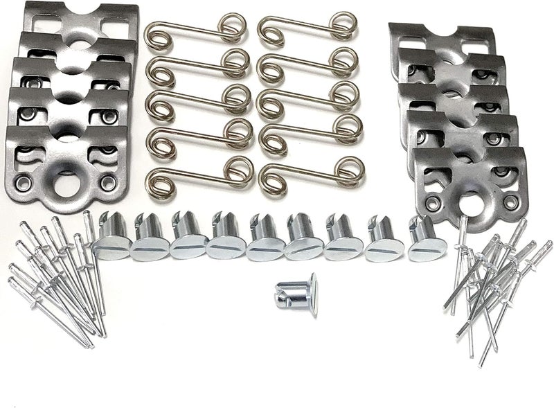 UTVDistribution 1/4 Turn Quick Release Steel Slot Head Dzus Button with Springs and Dimpled Tabs (10) Flexible usage build - Image 1