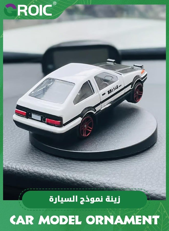 GROIC Car Drift Dashboard Ornament, Alloy Drifting Spin AE86 Car Model, Mini Car Interior Dash Decoration, Car Model Rotate Toy Gift, Vehicle Turn and Follow Drift - Image 2