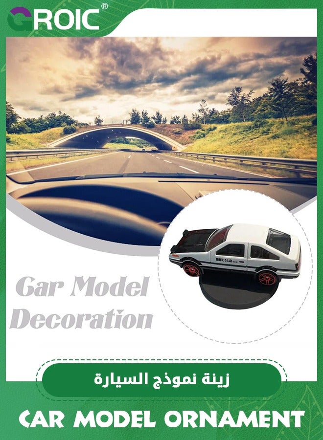 GROIC Car Drift Dashboard Ornament, Alloy Drifting Spin AE86 Car Model, Mini Car Interior Dash Decoration, Car Model Rotate Toy Gift, Vehicle Turn and Follow Drift - Image 4