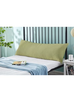 Hotel Linen Klub Krude  Long Body Pillow 1pc, Fabric: 100% Polyester 85 GSM Microfiber 1 cm Stripe Super Soft, Filling: 1300 gm Hollow Fiber Comfort, Breathable & Ultra Soft Size: 45 x 120 cm, Color: Olive  - Image 3