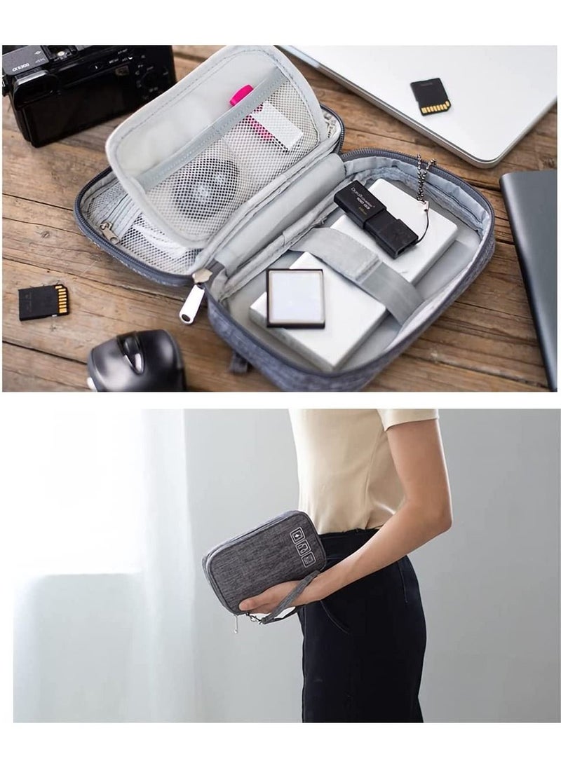 Swift Electronic Travel Accessories Bag, Universal Cable Organizer, Digital Gadgets Carrying Case Pouch for USB, Earphones, SD Cards, Portable Hard Drives, Power Banks, Adapters or Camera Accessories  - Image 4