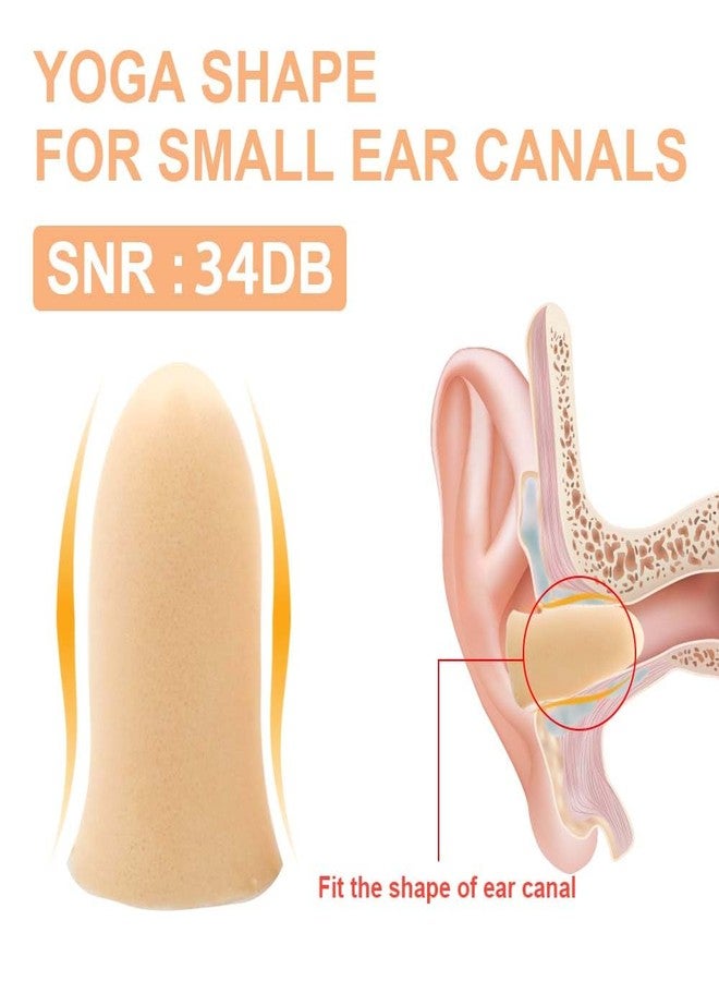 LYSIAN Foam Ear Plugs for Sleeping Small Ear Canals Women, Kids-35dB SNR Noise Canceling Sleep Earplugs for Snoring, Work, Shooting, Studying, Flesh Color-100 Pairs - Image 3