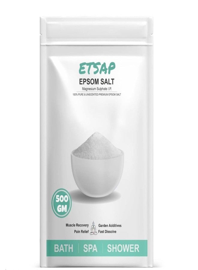 ETSAP Epsom Bath Salt Crystal and Bath | For refreshing bath soak, relieves aches & pain (500gm) - Image 2