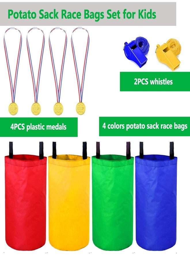 Niantime Potato Sack Race Bags, Colorful Sturdy Sack Race Bags Outdoor Lawn Games for Kids & Childrens, No Odors or Messy Fibers, Birthday Party and Outdoor Family Games Set - Image 2