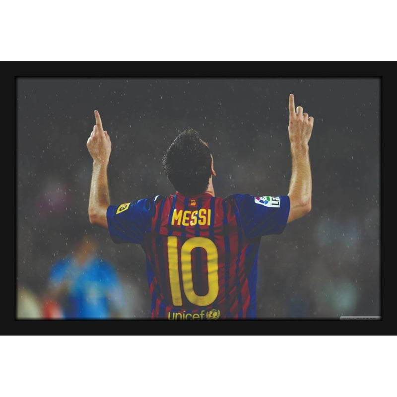 Mad Masters Leo Lionel Messi Soccer Player Painting Hanging Photo Frame Decorative Item for Living Room Bedroom Home Decor and Wall Decoration MM 2025 8x12 Inch Paper Without Plexi Glass