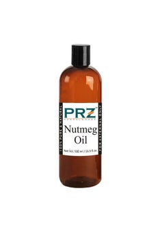 PRZ Nutmeg Essential Oil Pure Natural & Therapeutic Grade Oil For Aromatherapy Skin Care & Hair Care 500 Ml  - Image 1