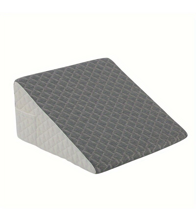 Honeycomb Gray Wedge Pillow Unique Design Bed Wedge Pillow for Multi Position Use Sleeping Back Support Leg Knee Includes Cover - Image 4