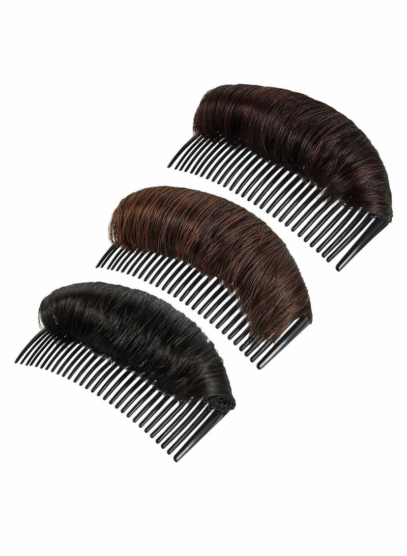 Excefore Hair Bun Invisible False Hair Clip, Hair Base Bump Fluffy Hair Pad Styling Insert Tool Volume Fluffy Princess Styling Increased Hair Pad for Women Girls - Image 1