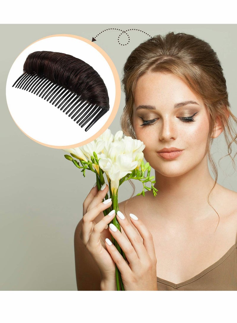Excefore Hair Bun Invisible False Hair Clip, Hair Base Bump Fluffy Hair Pad Styling Insert Tool Volume Fluffy Princess Styling Increased Hair Pad for Women Girls - Image 5