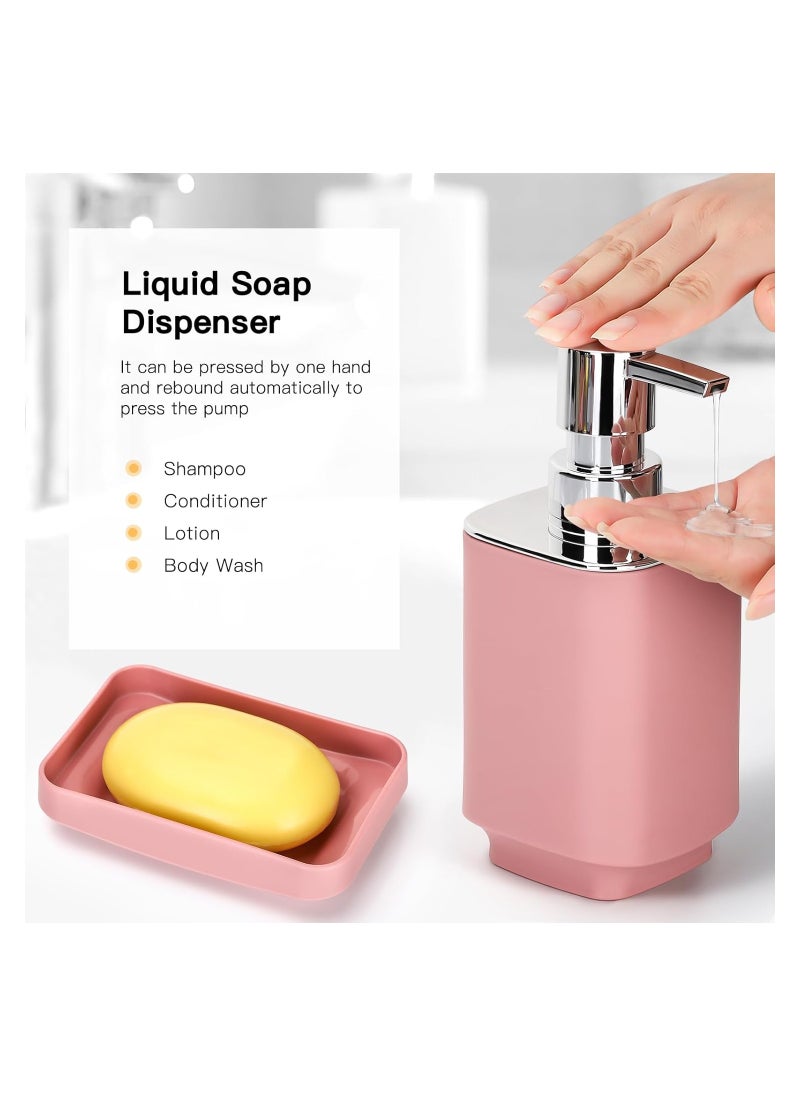 Generic - 6 Piece Bathroom Accessories set Pink - Image 1
