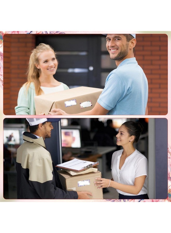 Zhanmai 300 Pcs Address Mailing Labels 2X4 Inch Personalized Flower Return Address Labels Stickers Self Adhesive Printable Gift Labels Compatible With Laser And Inkjet Printer 30 Sheet - Image 5