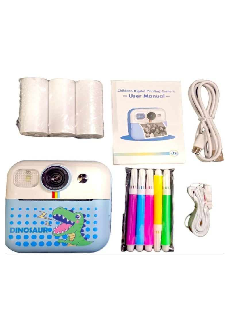 Generic Instant Print Camera: Vibrant Color 1080P Selfie Camera With Photo Paper And Creative Art Pens For Kids – Unleash Imagination And Fun  - Image 2