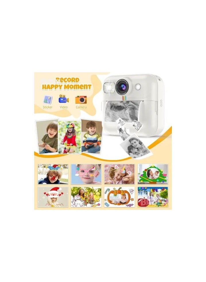 Generic Instant Print Camera: Vibrant Color 1080P Selfie Camera With Photo Paper And Creative Art Pens For Kids – Unleash Imagination And Fun  - Image 5